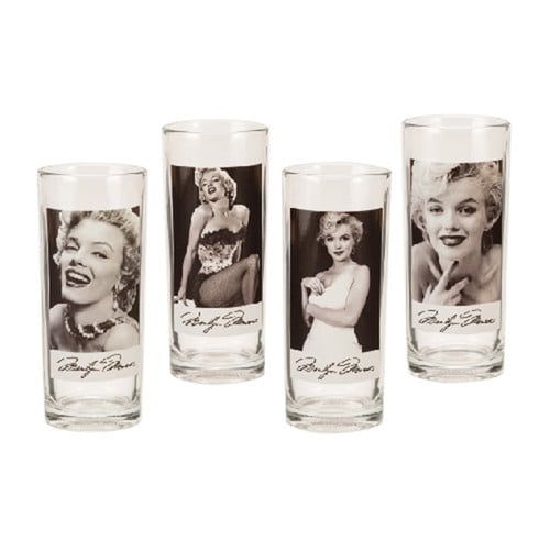 70112 Marilyn Monroe 2 piece 18 oz carton Glass Tumbler 